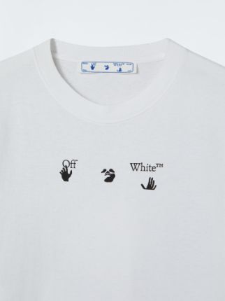 T shirt off online white noir