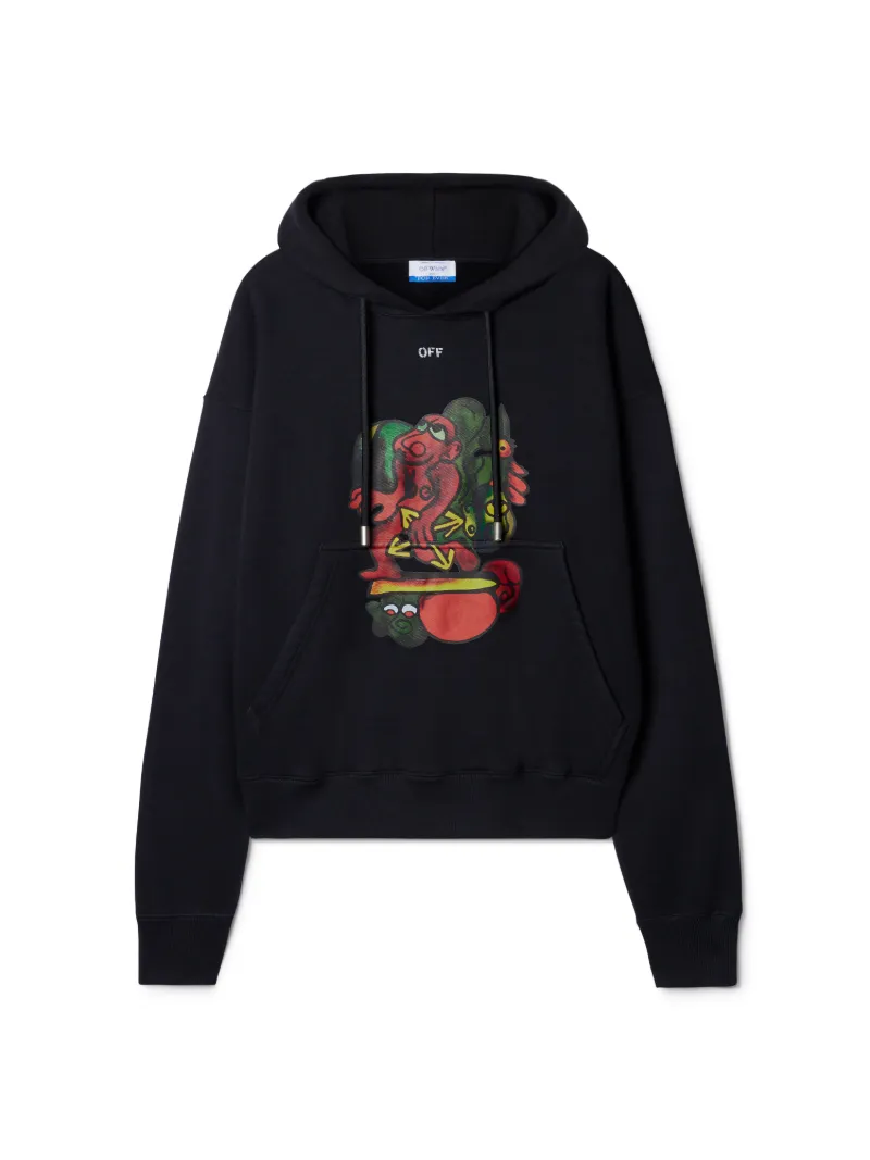 BLACK NANA ARROW HOODIE