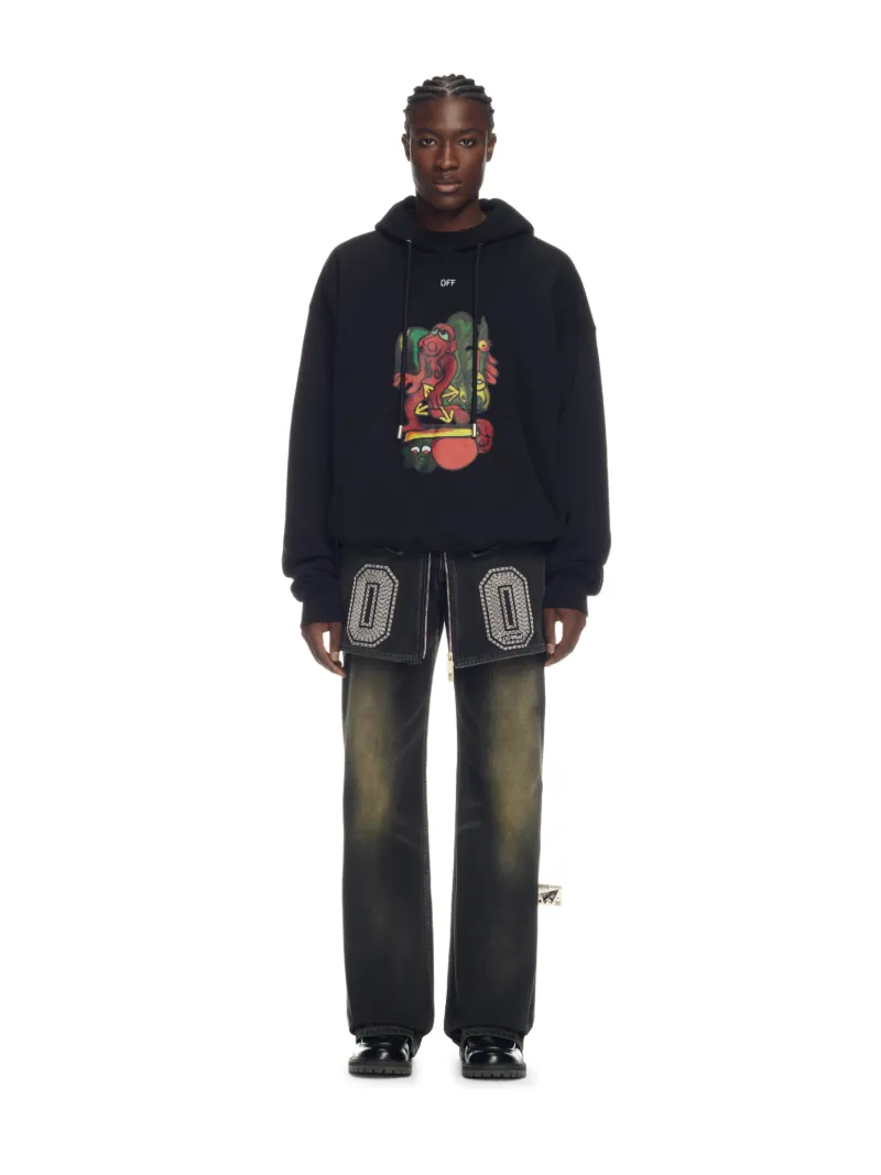 BLACK NANA ARROW HOODIE