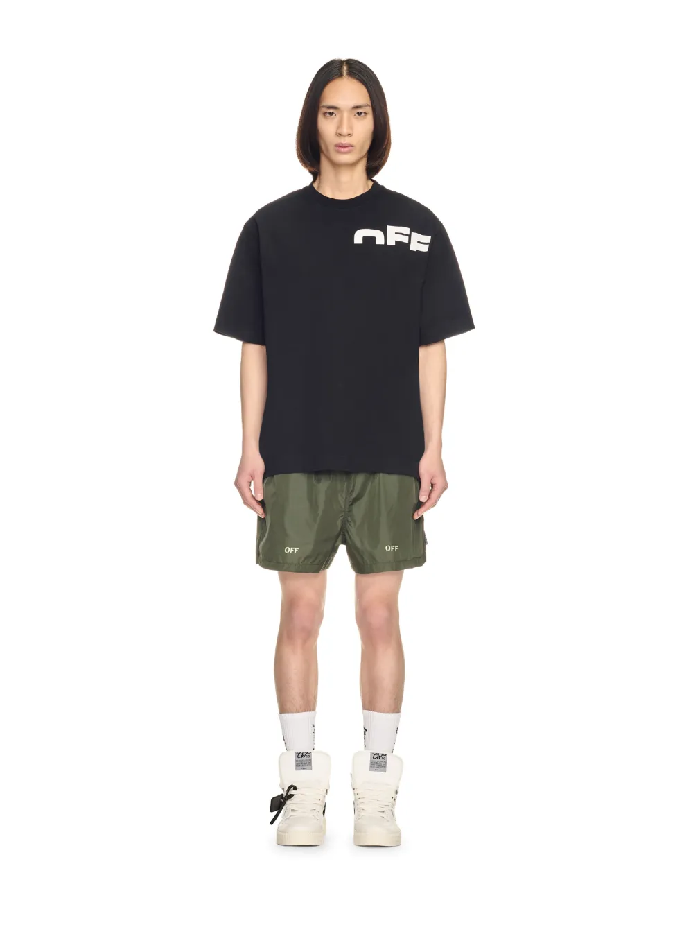 BLACK OFF SPLIT T-SHIRT in black | Off-White™ Official US BLACK OFF SPLIT T-SHIRT in black | Off-White™ Official US