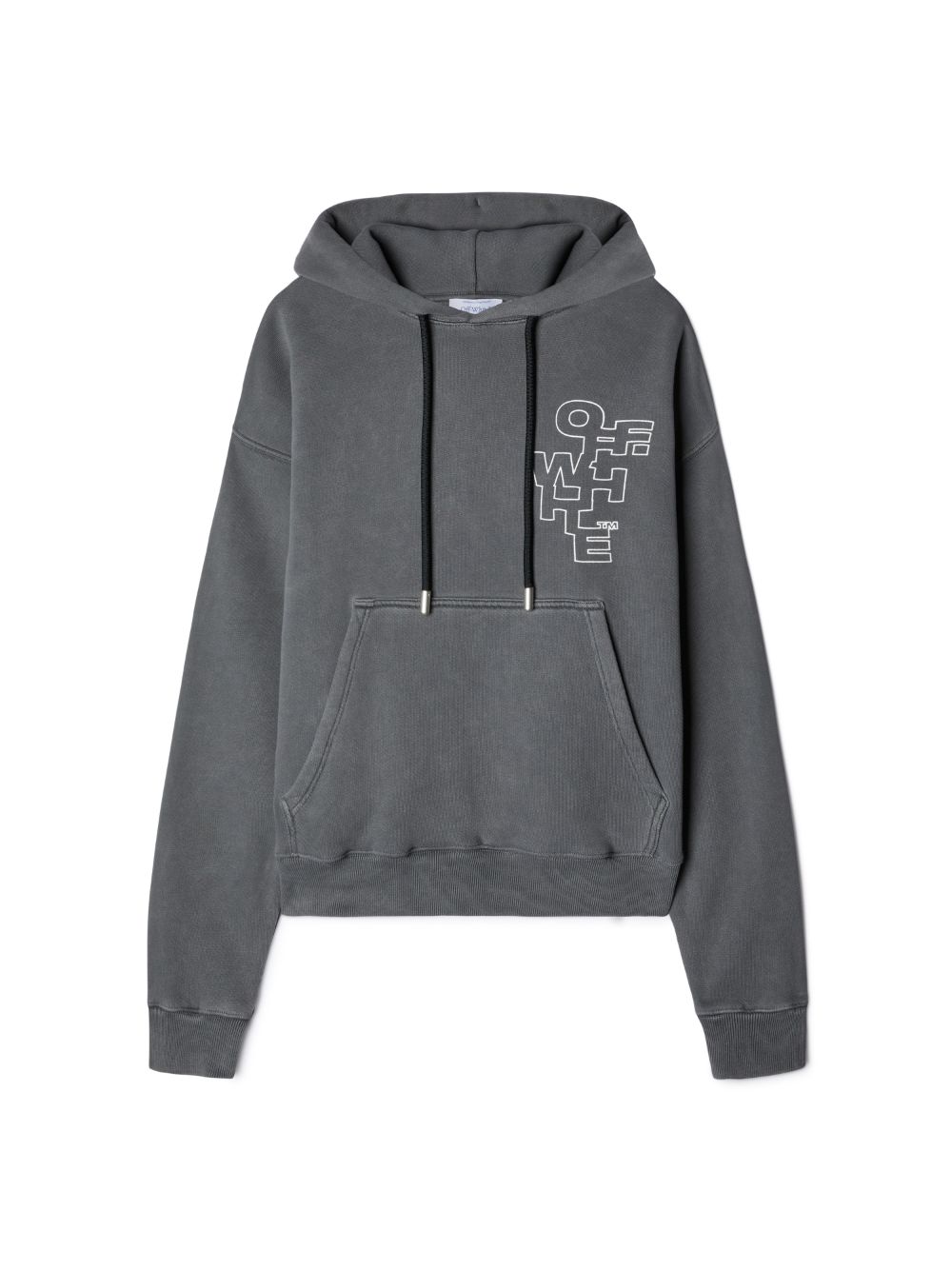 BLACK OUTLINE ARROW SKATE HOODIE in grey Off White Official GB