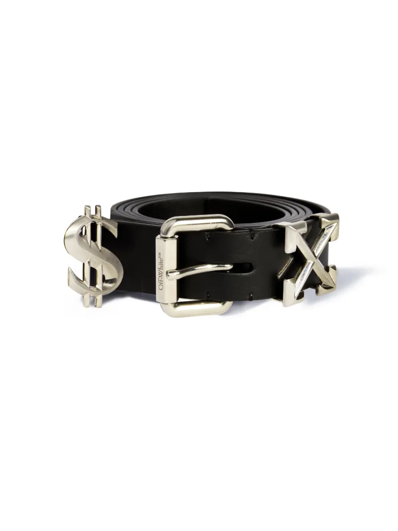 BLACK/SILVER $EX BELT