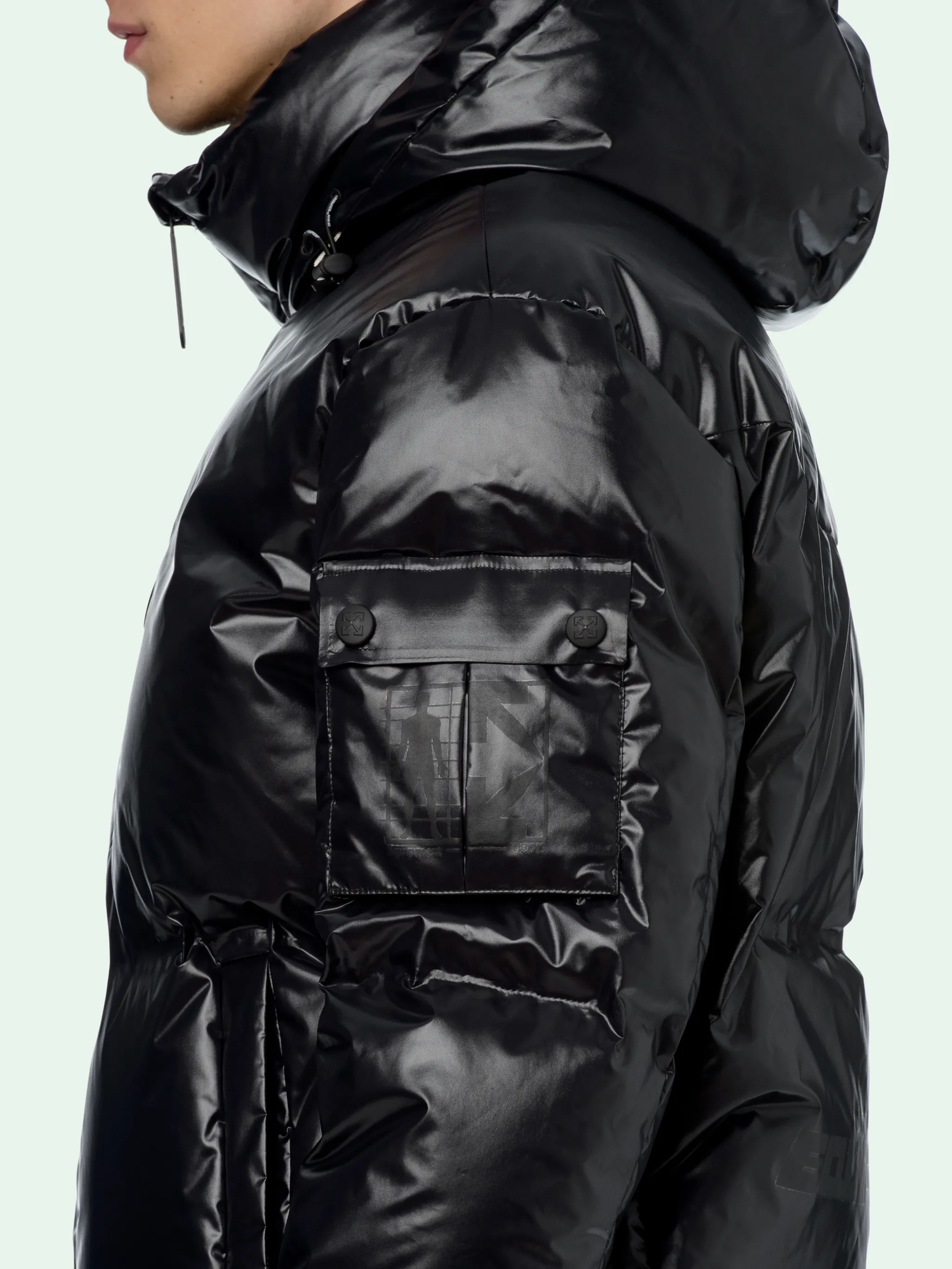 off white black puffer jacket