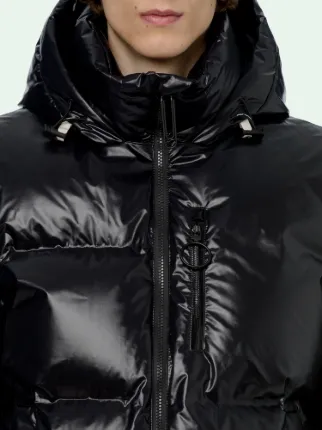 Black shiny ski online jacket