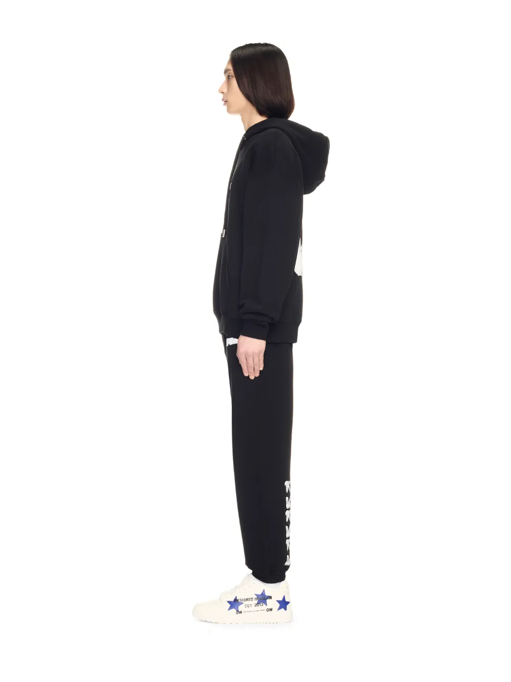 BLACK SPRAY ARROW HOODIE
