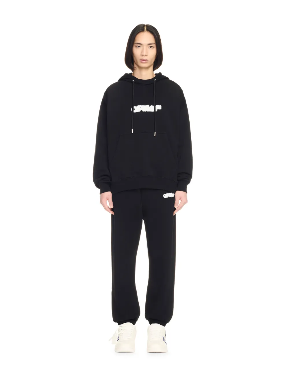 BLACK SPRAY ARROW HOODIE