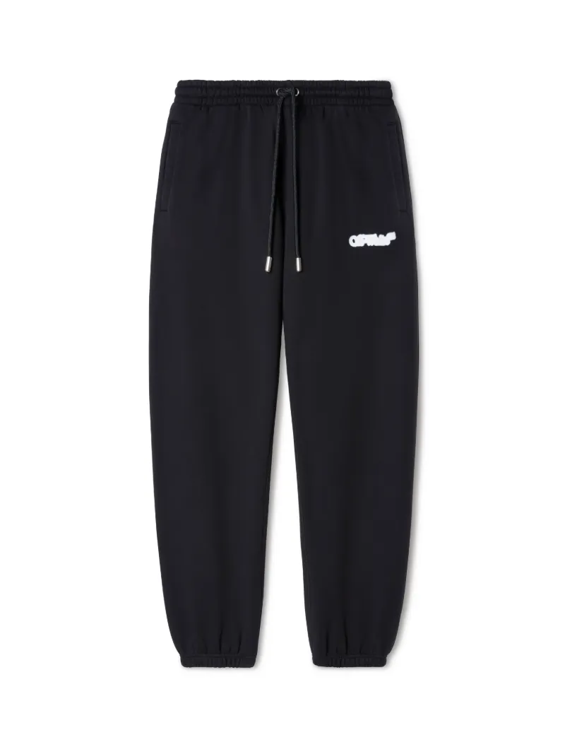 BLACK SPRAY ARROW SWEATPANTS