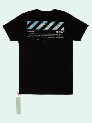 Off white black tee best sale