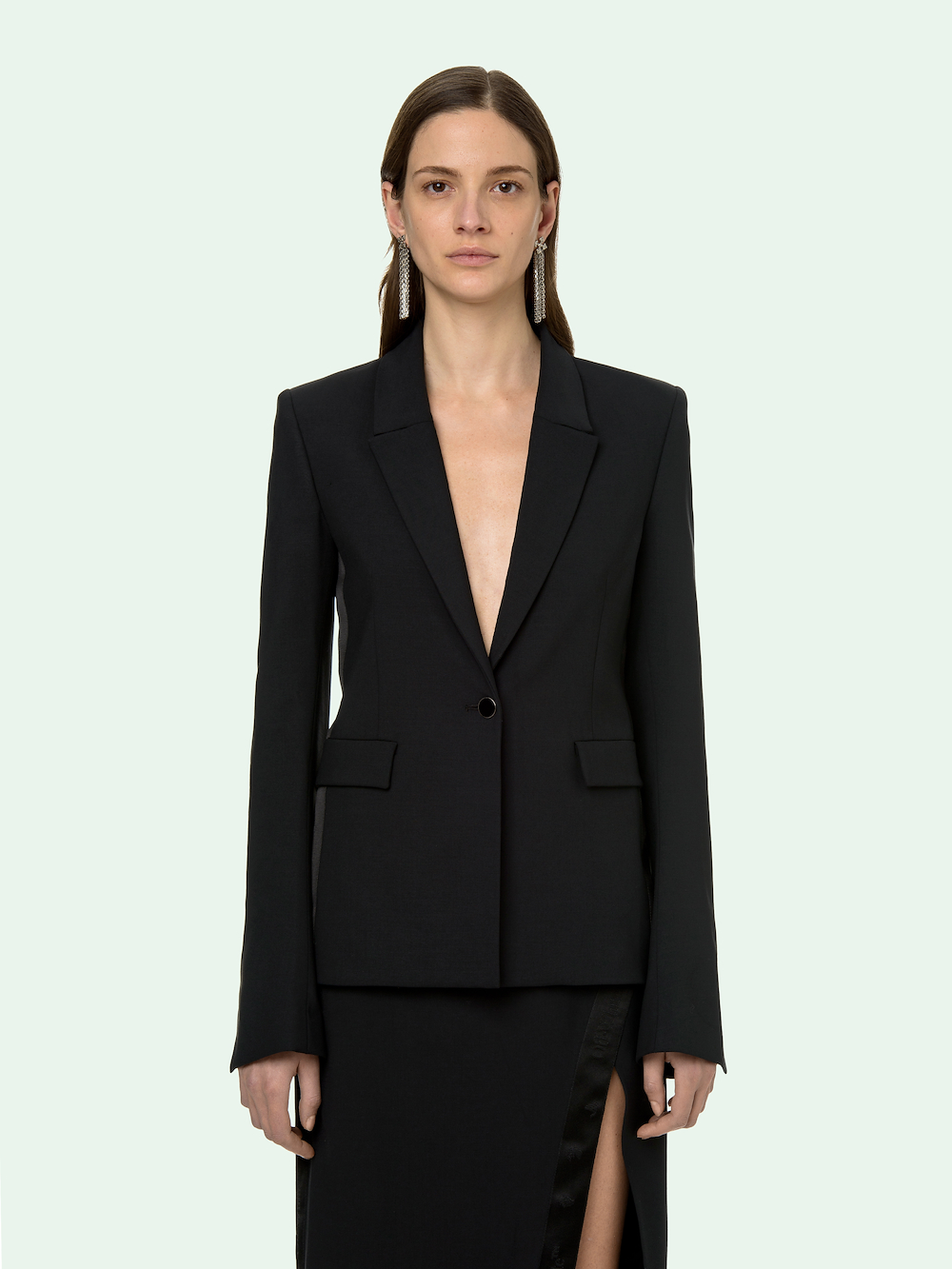 BLACK TAILORED JACKET secondary image