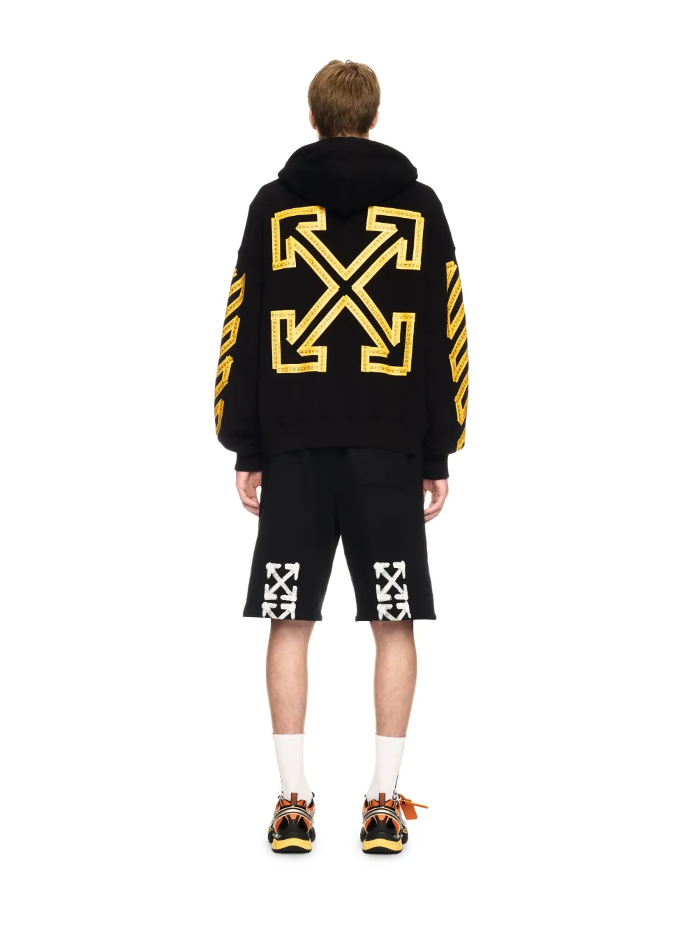 BLACK TAPE ARROW HOODIE