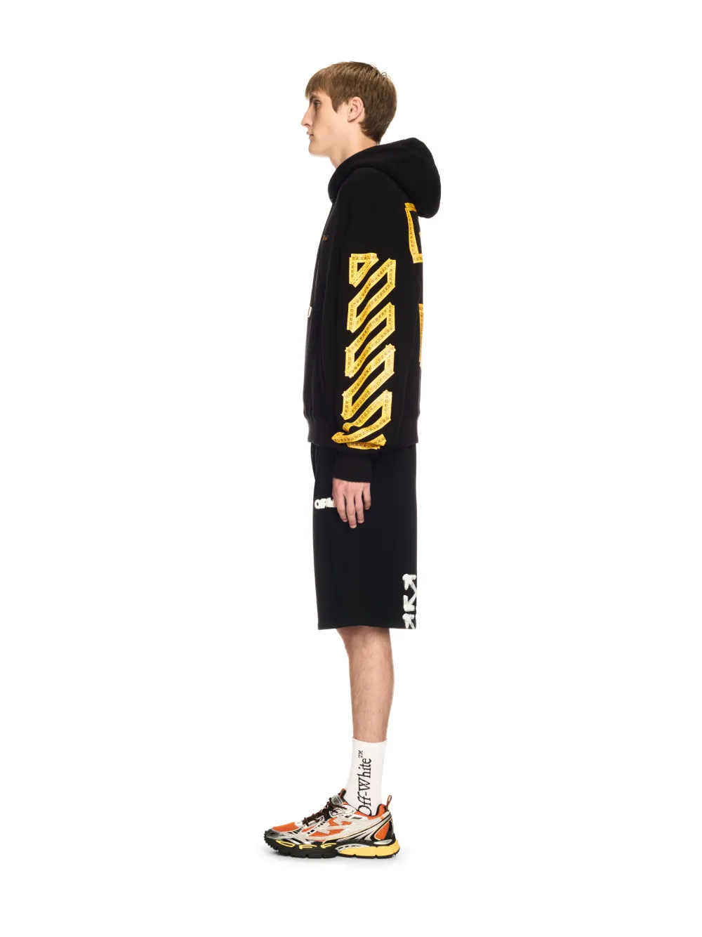 BLACK TAPE ARROW HOODIE