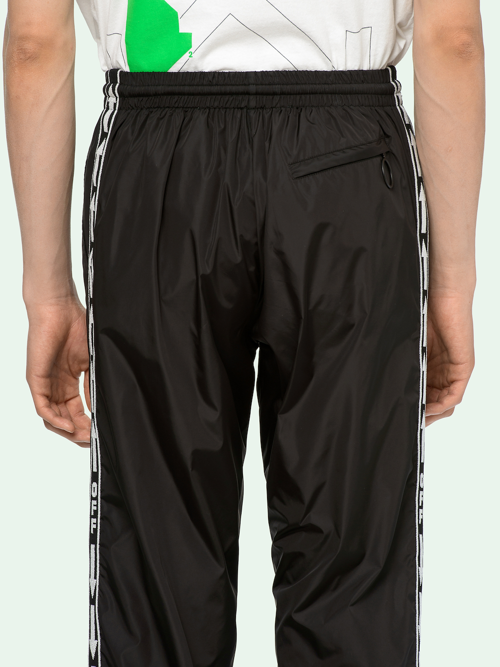 black and gold track pants