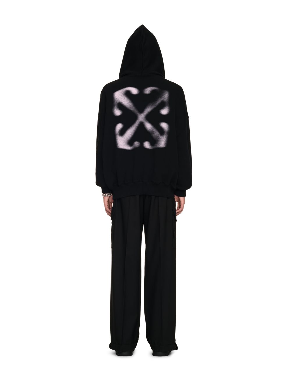 BLACK VANISH ARROW OVER HOODIE in black | Off-White™ Official US