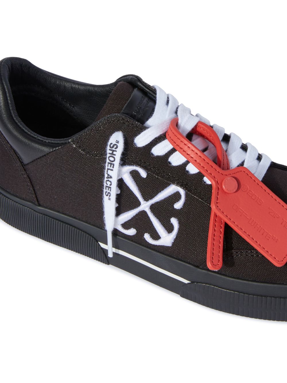 BLACK WHITE CANVAS VULCANIZED in black Off White Official US