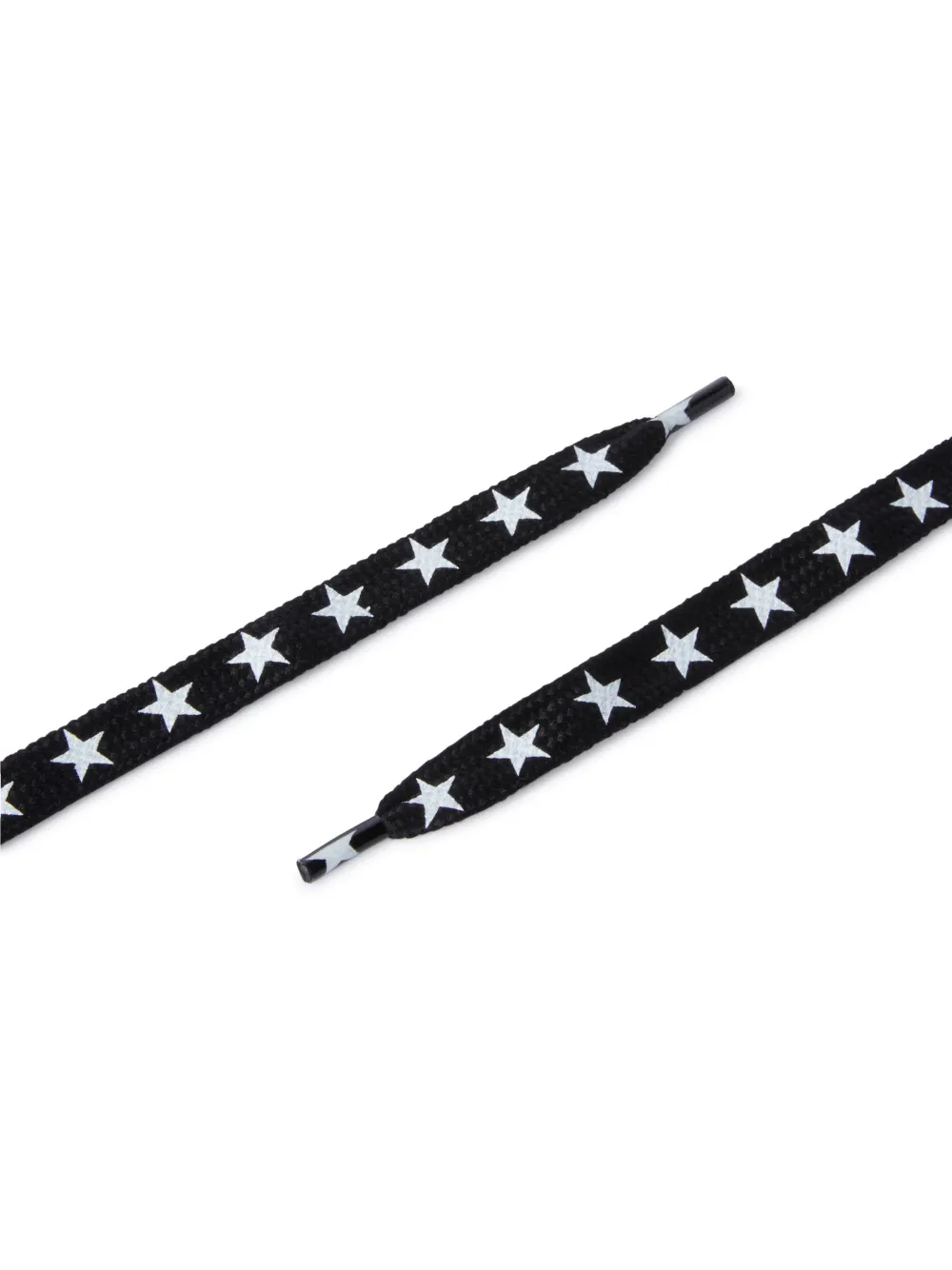 BLACK WHITE STAR LACES in black Off White Official US