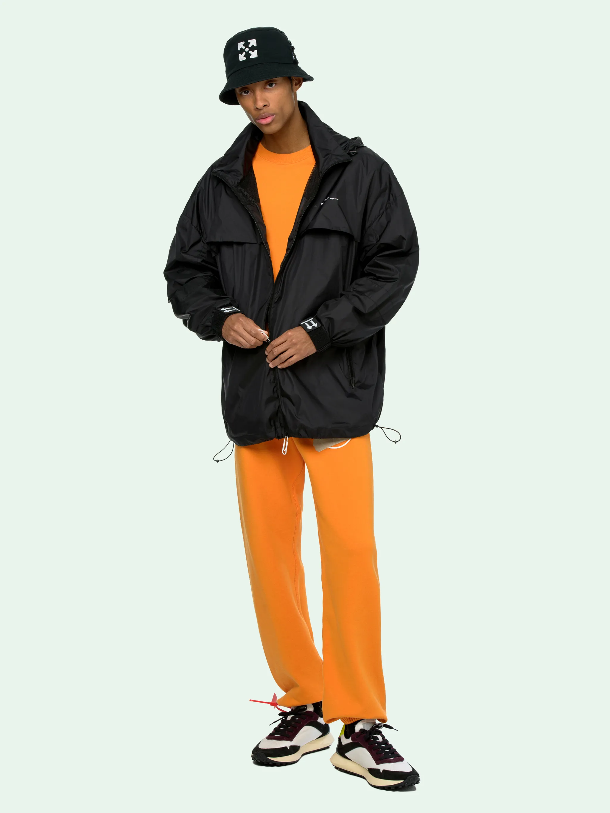 off white windbreaker jacket