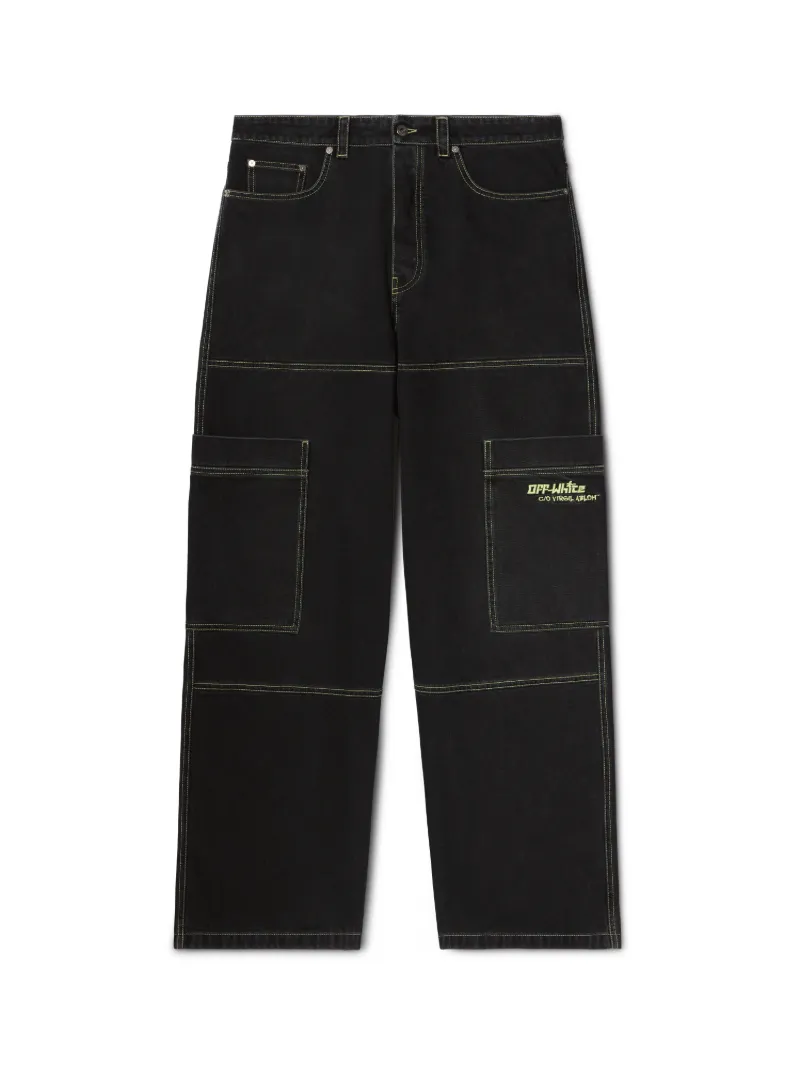 BLAUE CARGO-JEANS