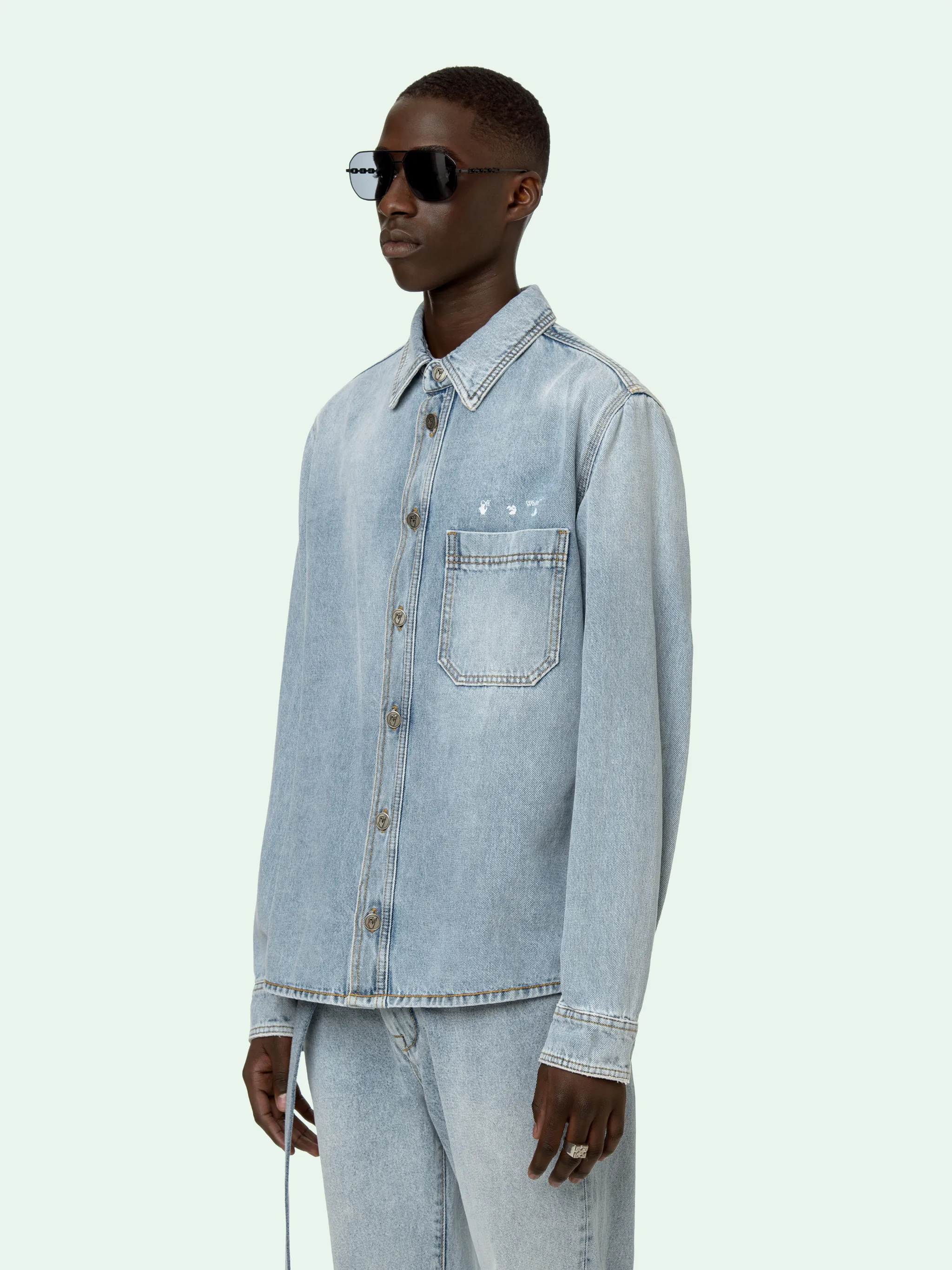 denim logo shirts