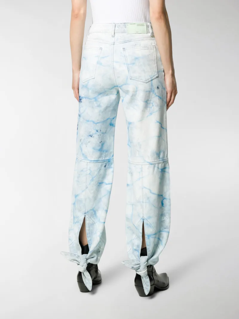 bleached white jeans
