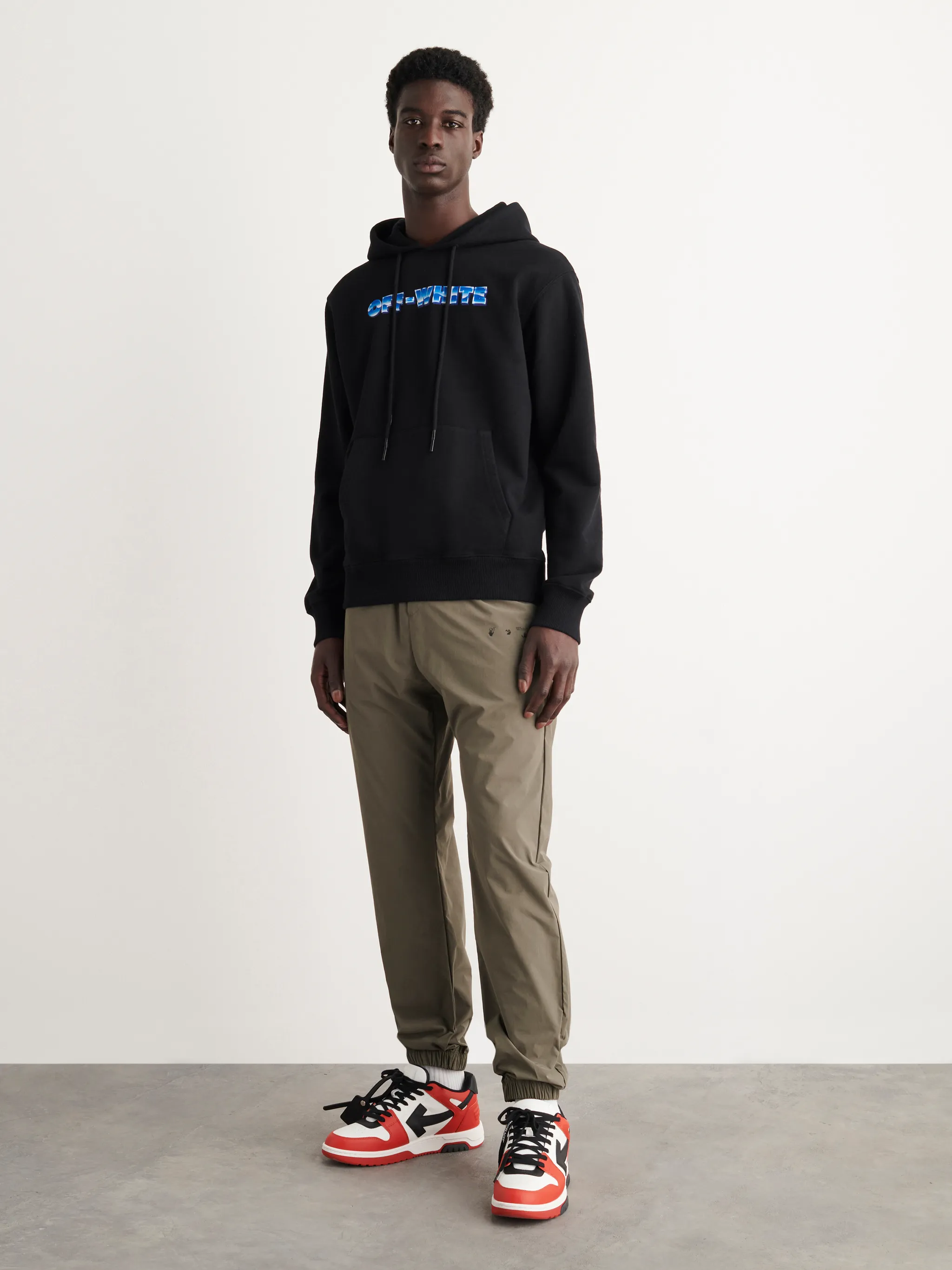 BLUE METAL ARROW SLIM HOODIE - Off 