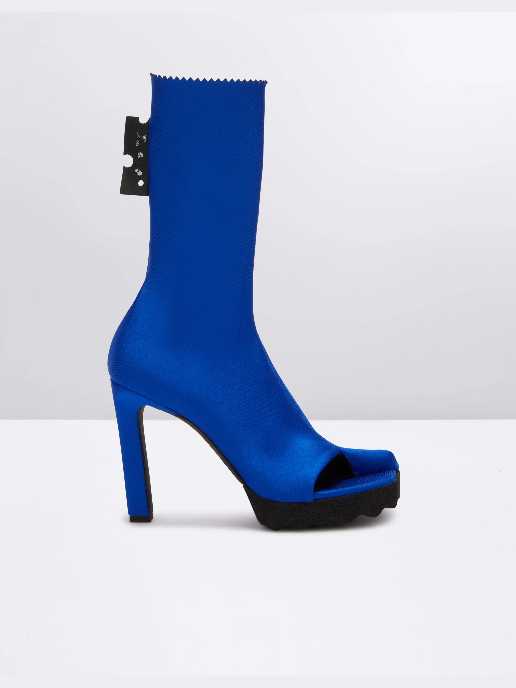 off white heels blue