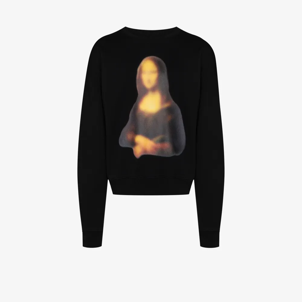 mona lisa off white sweatshirt