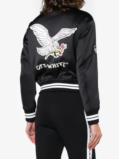 off white bomber jacket womens