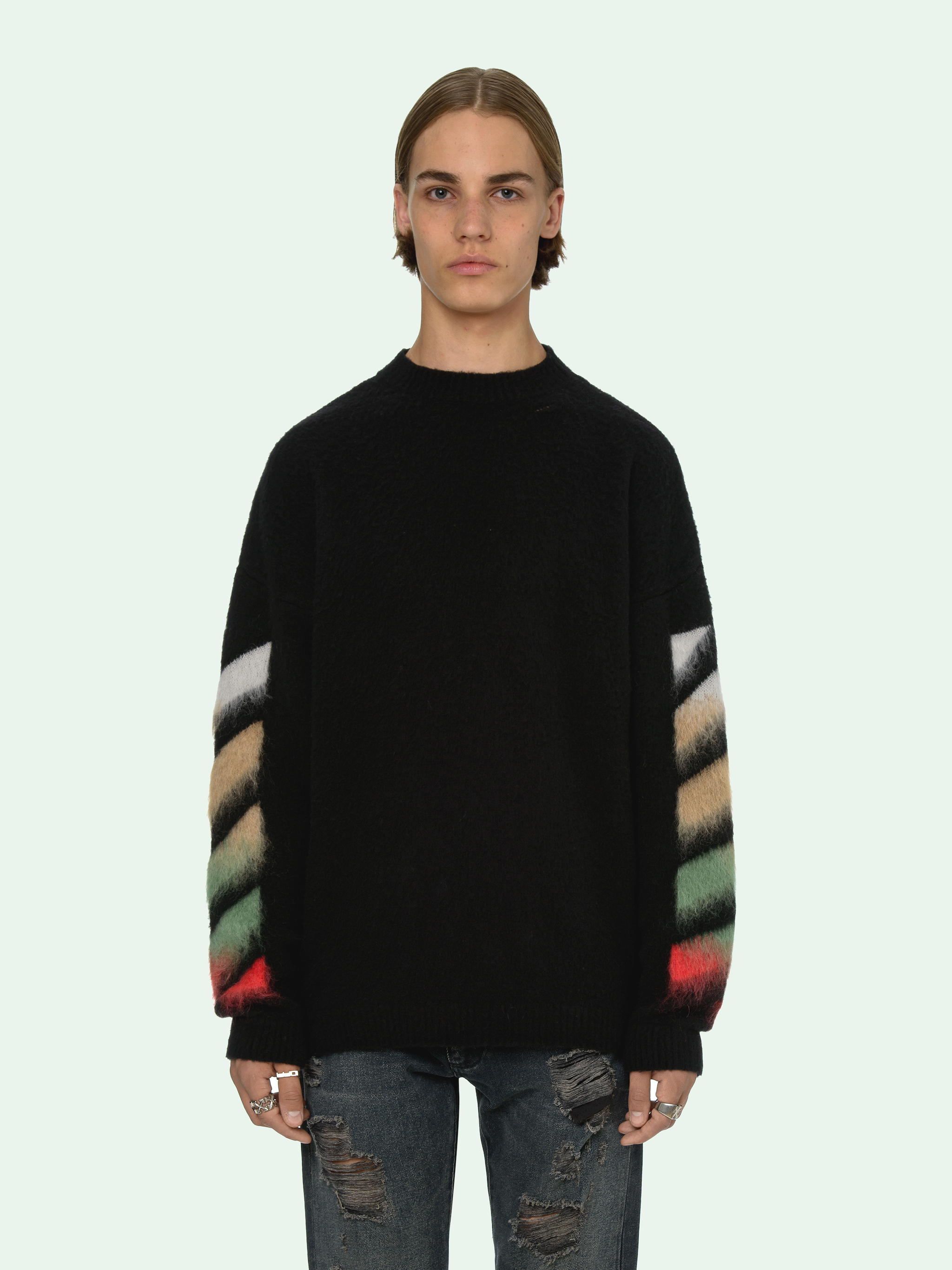 off white sweater jacket
