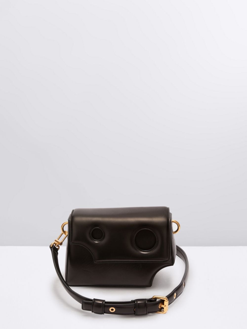 Burrow 22 Off White bag in nappa leather with holes