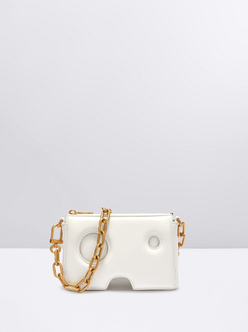 BURROW ZIPPED POUCH in white
