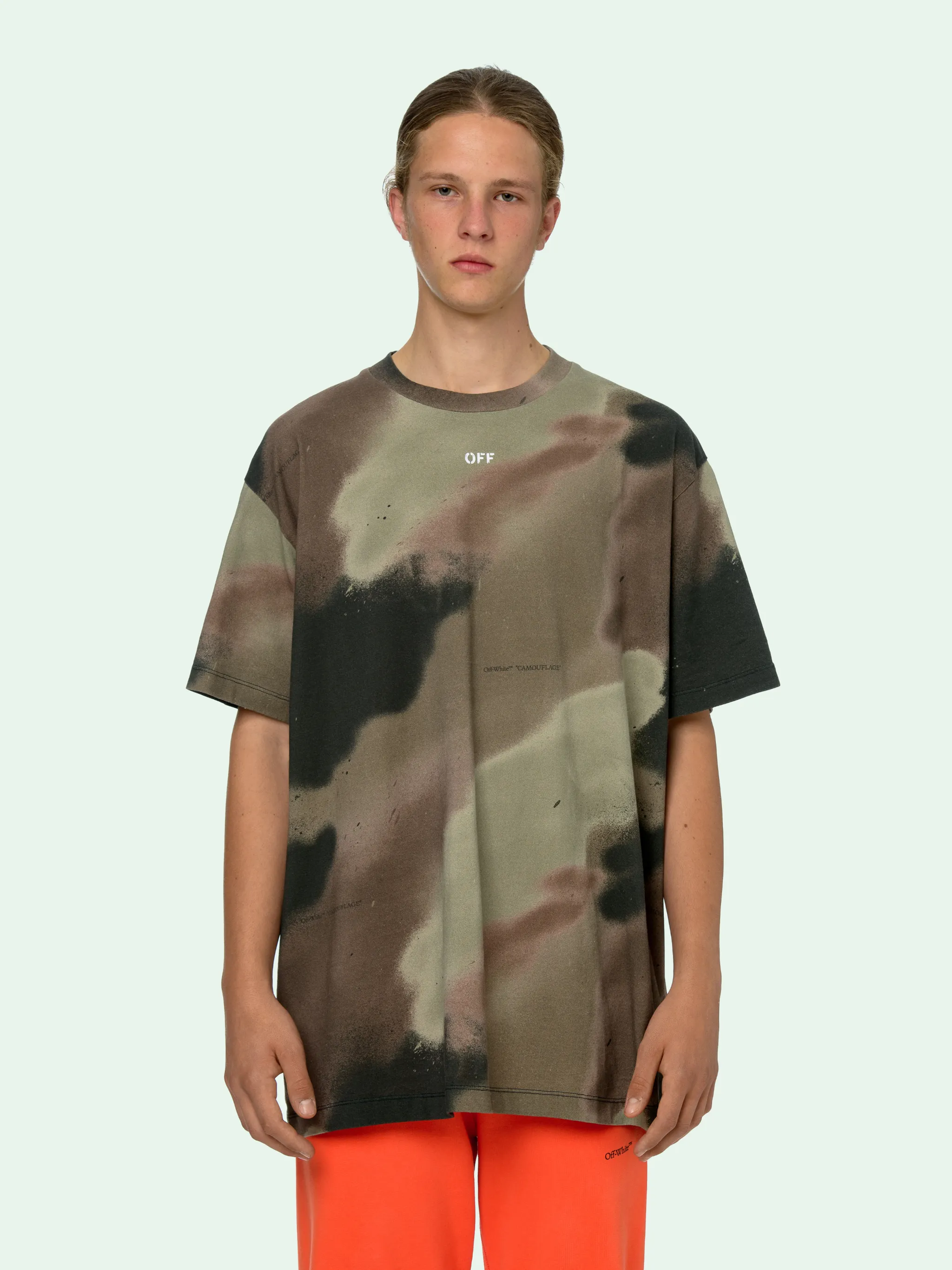 off white camouflage t shirt