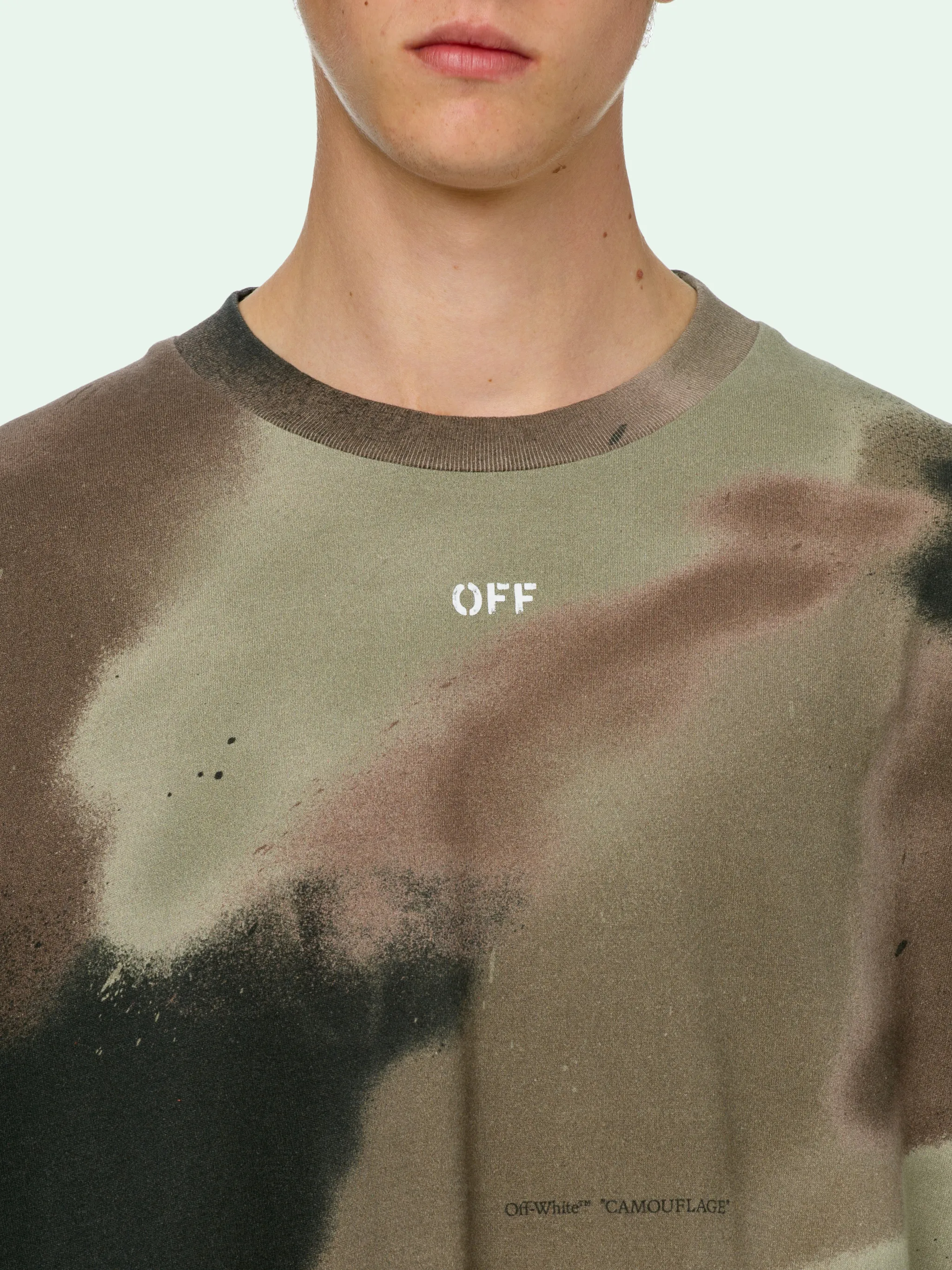 off white camouflage t shirt