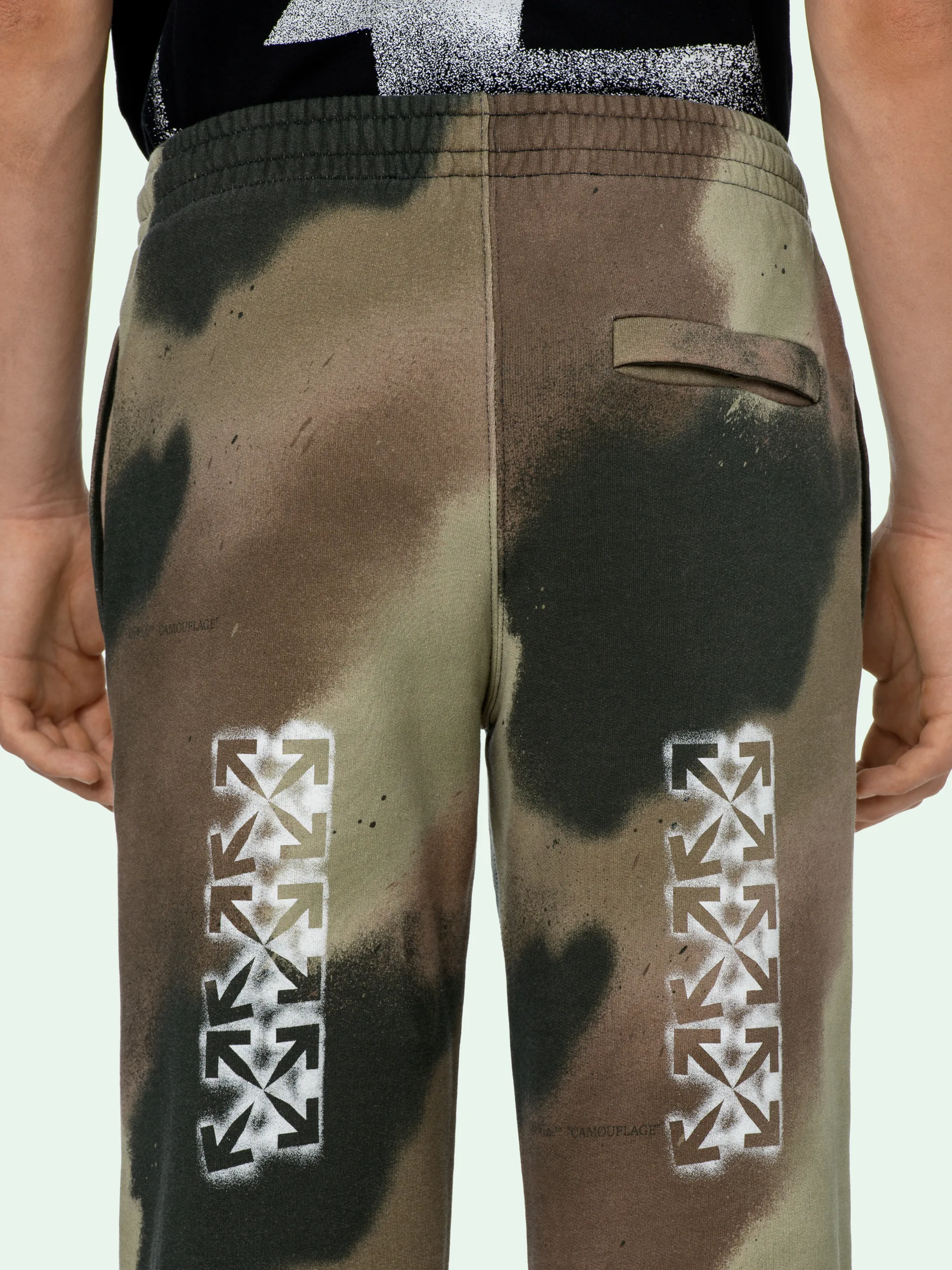 off white camo sweatpants