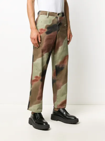 off white camouflage pants