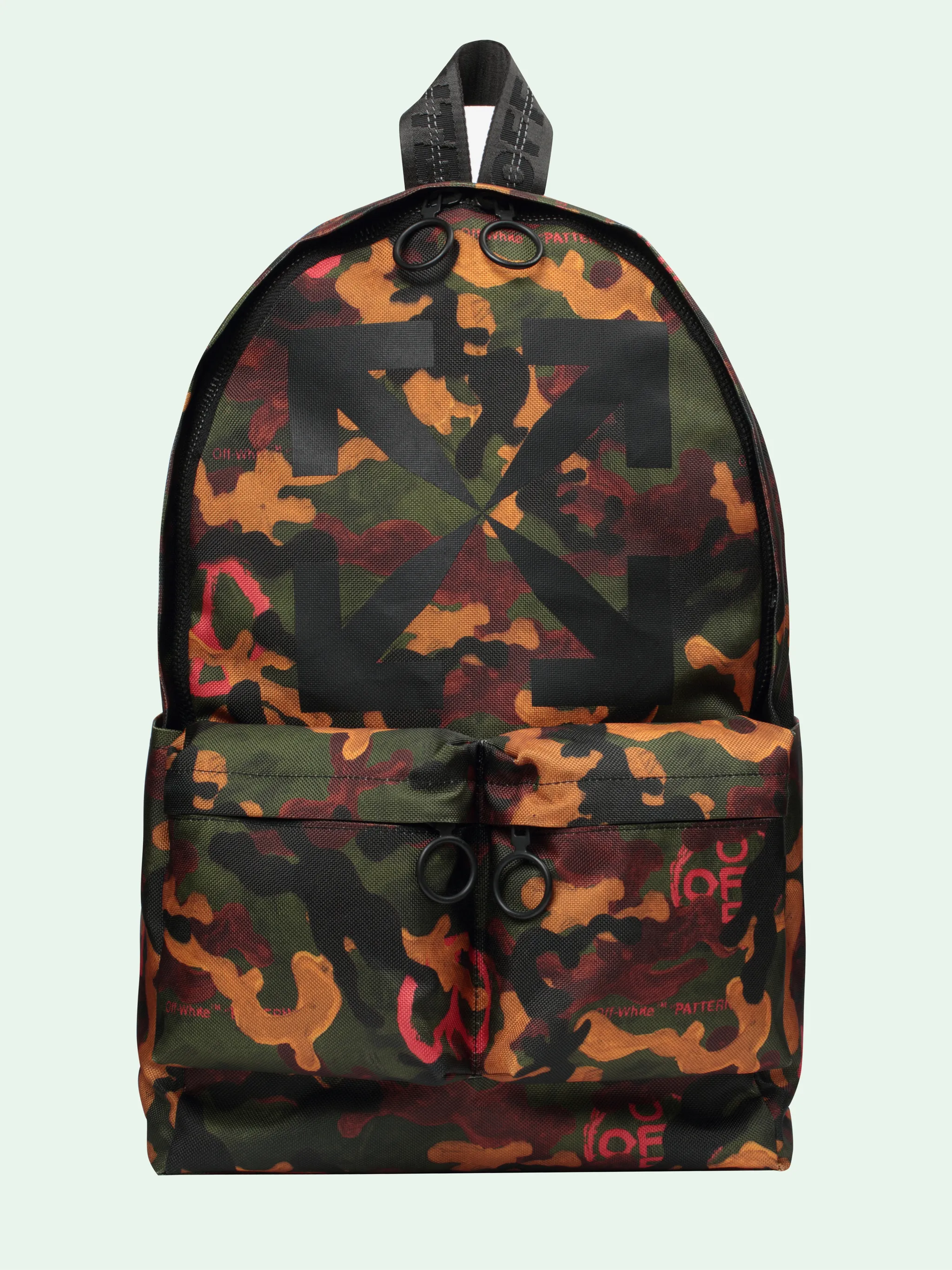 off white camo backpack