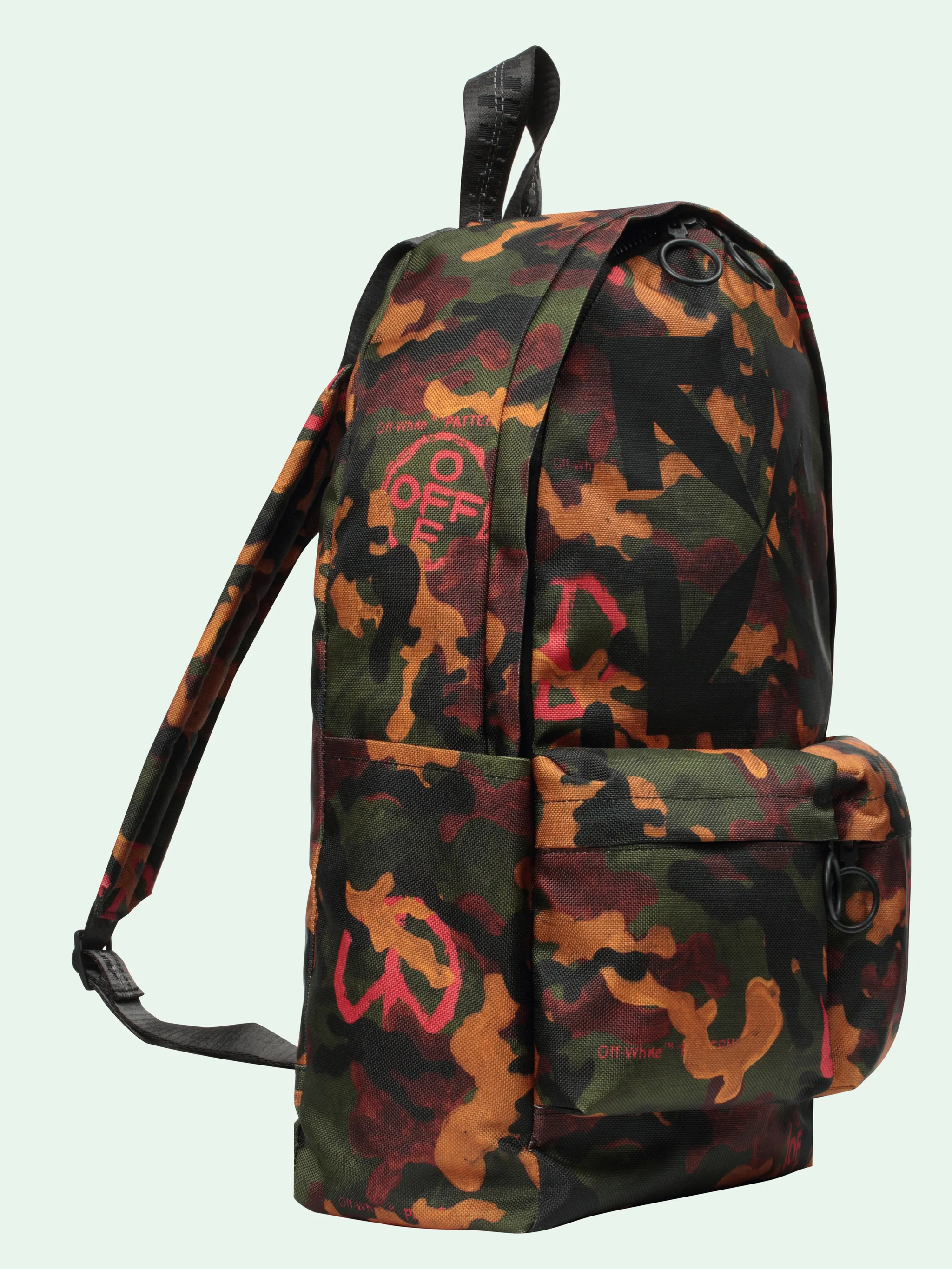 off white camo backpack