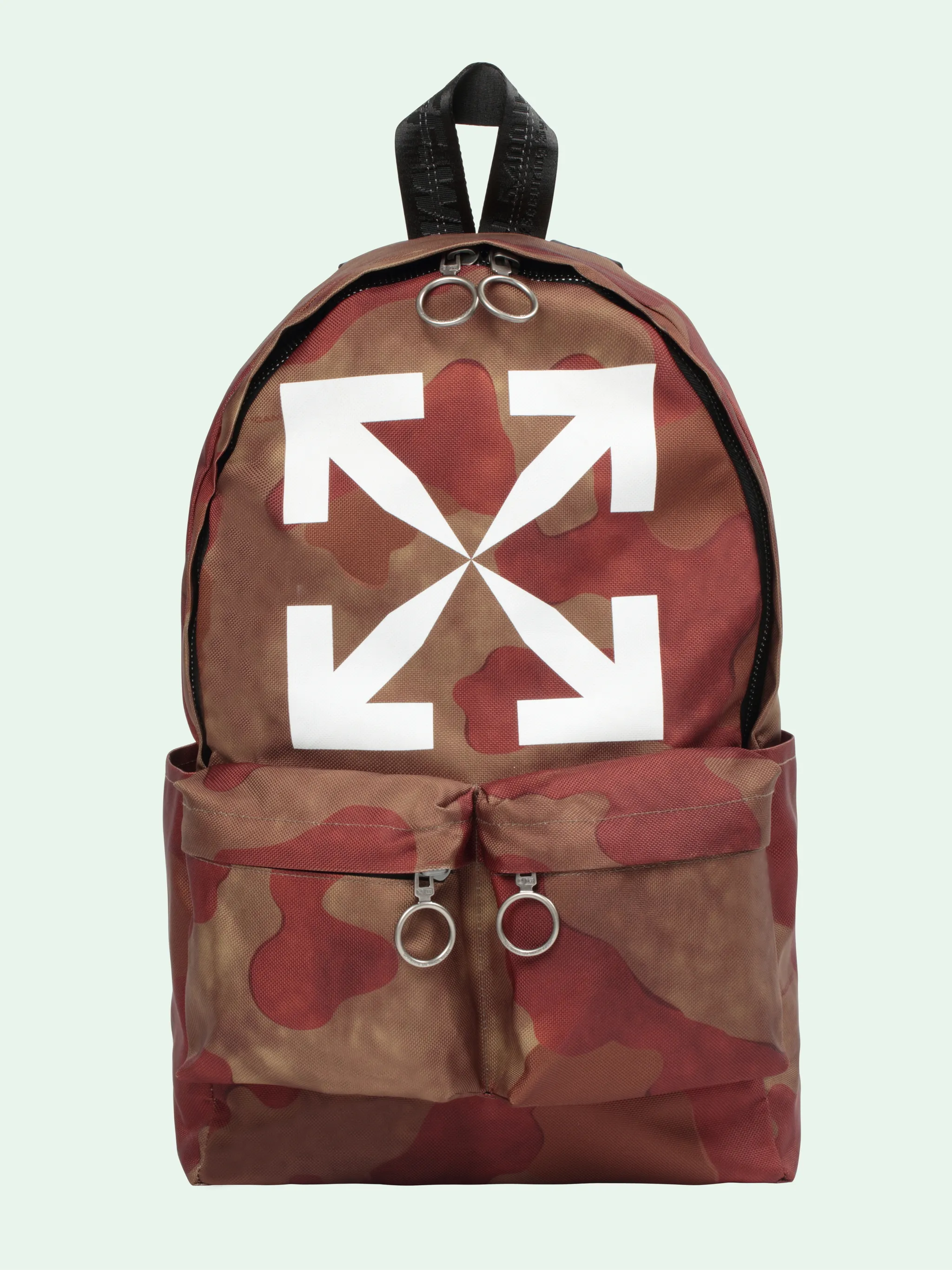 off white red backpack