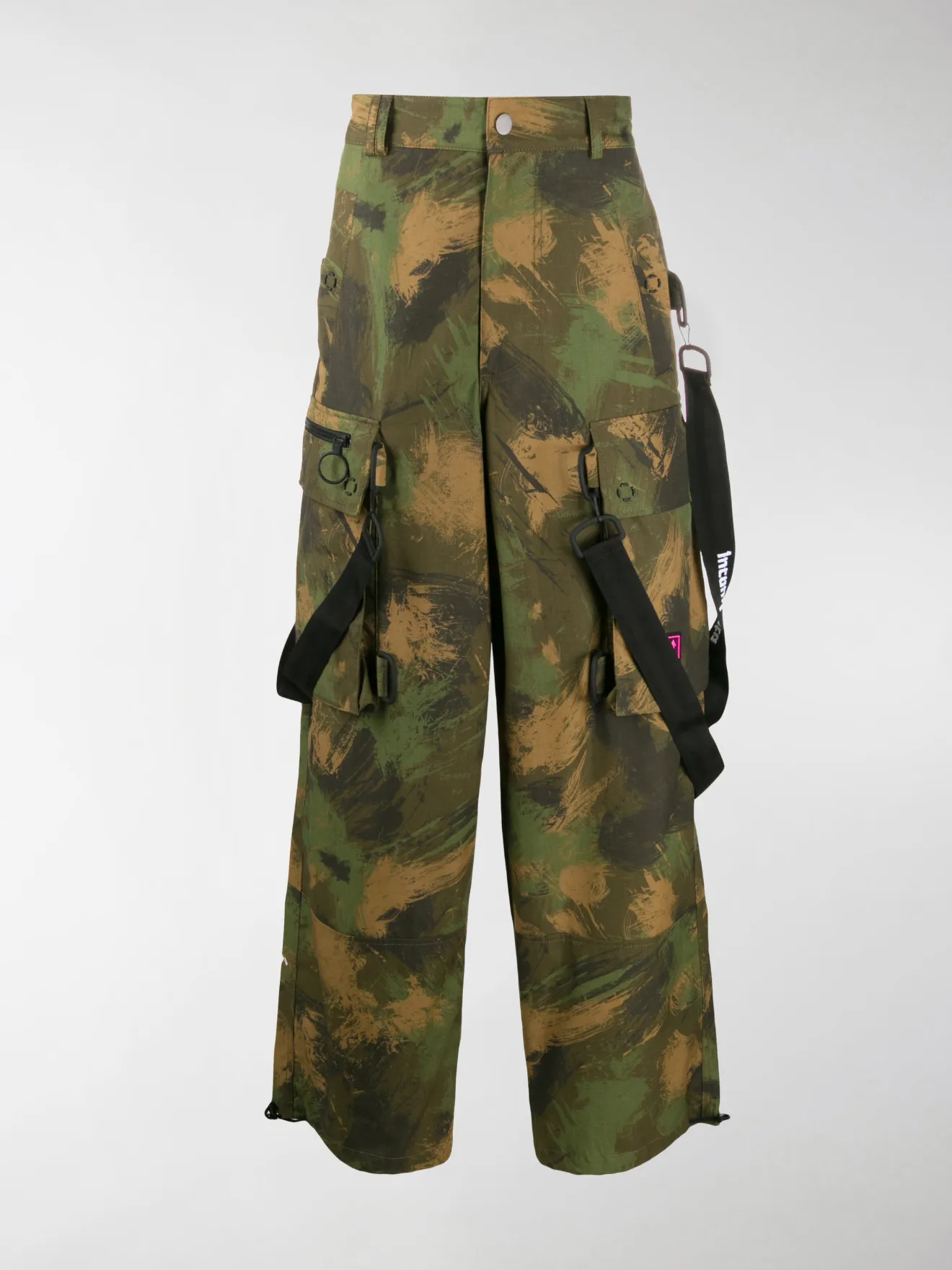 off white camouflage patch cargo jacket