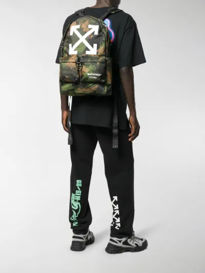 off white camo backpack