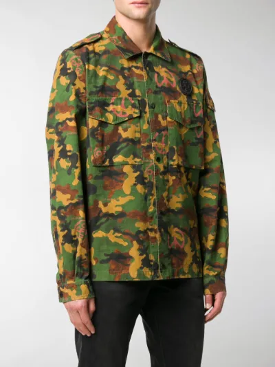 camouflage print shirt