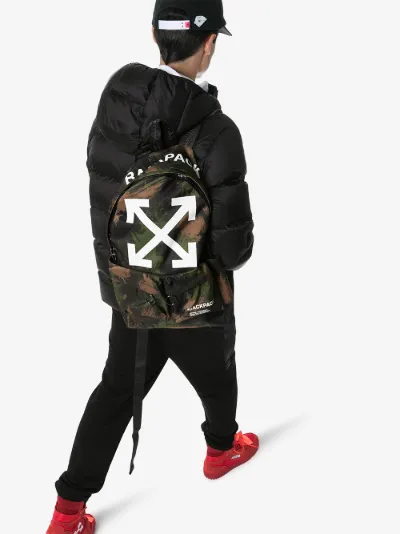 off white camo backpack