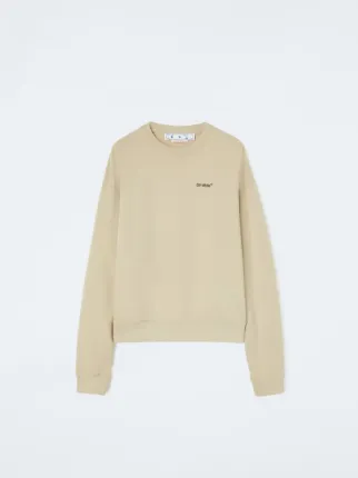 Caravaggio Arrow-print crew-neck sweatshirt in neutrals