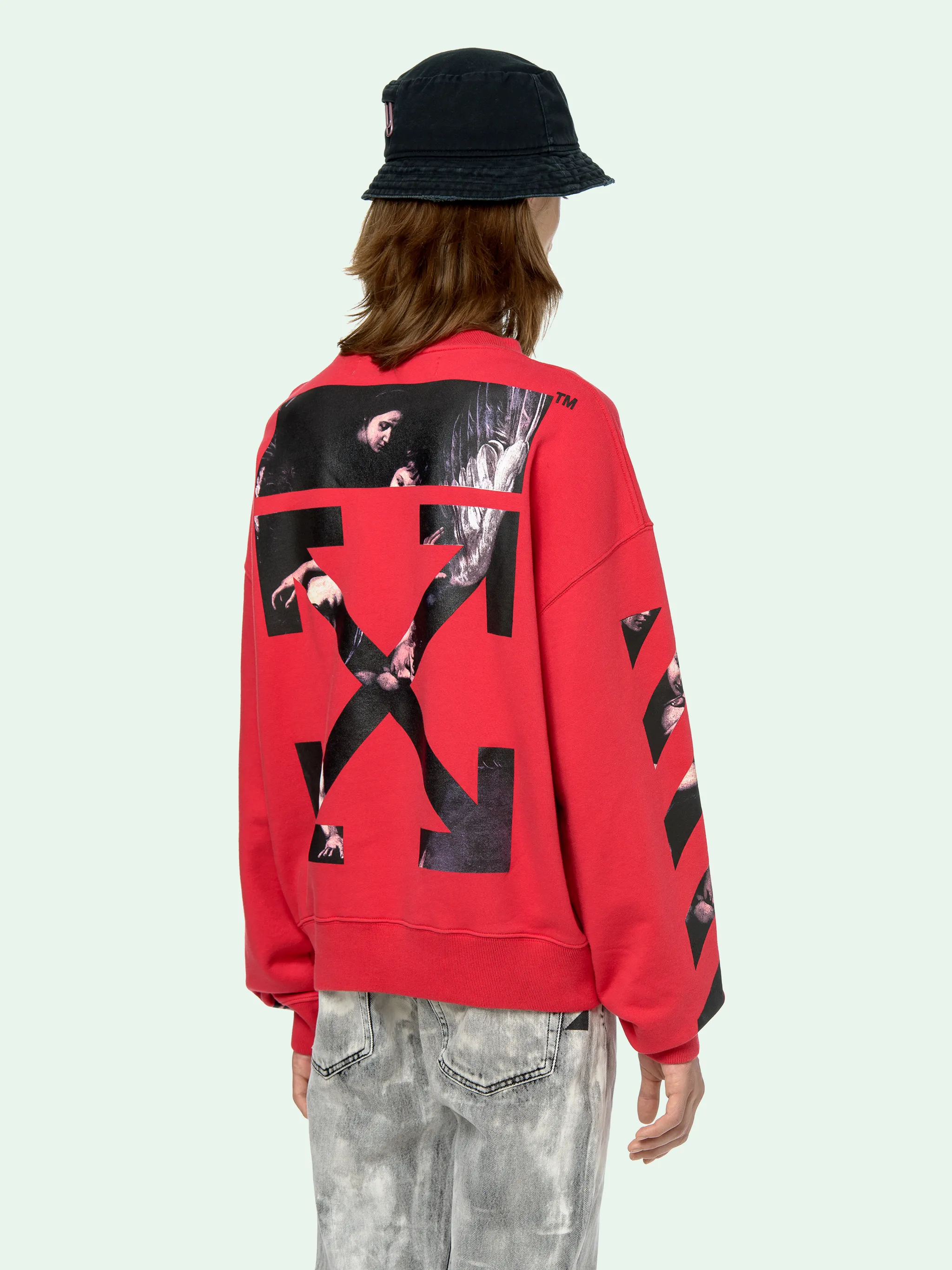 off white red sweatshirt