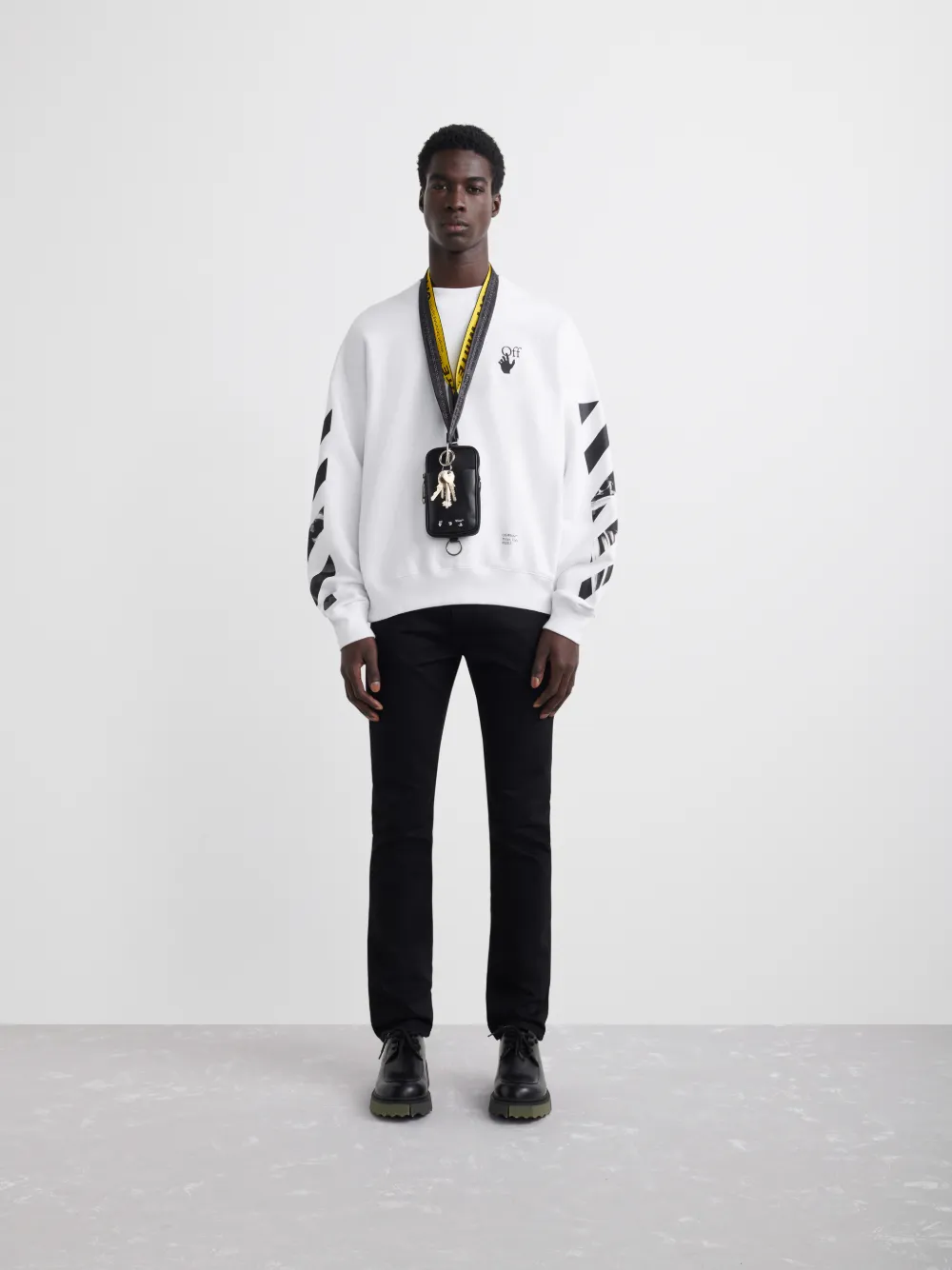 Caravaggio Arrows Sweatshirt in white | Off-White™ Official PL