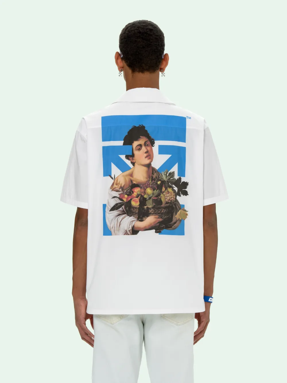新作 OFF−WHITE Caravaggio Boy Tシャツ｜メンズ