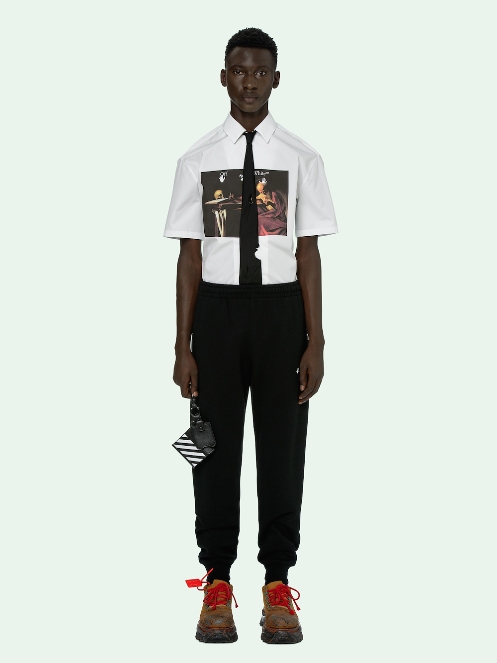 CARAVAGGIO DIAGONALS CUFFED SWEATPANTS primary image