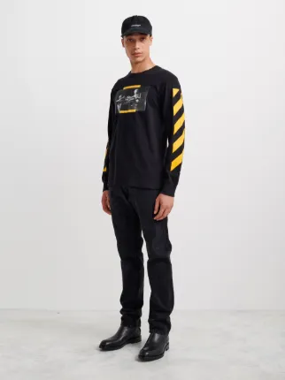 Caravaggio Painting L/S T-Shirt in black | Off-White