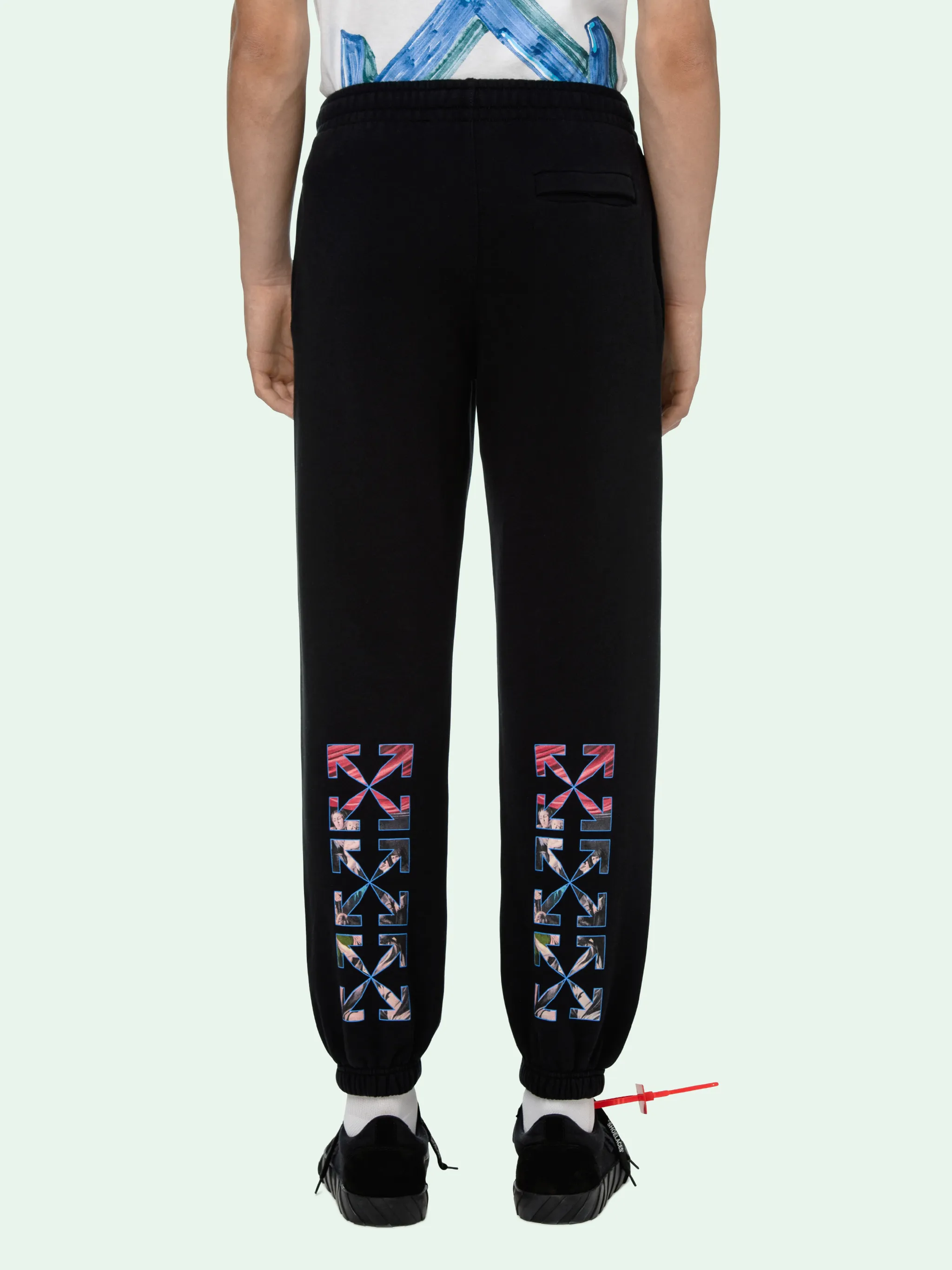 off white gradient pants