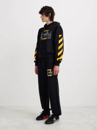 Off white black shop and yellow tracksuit