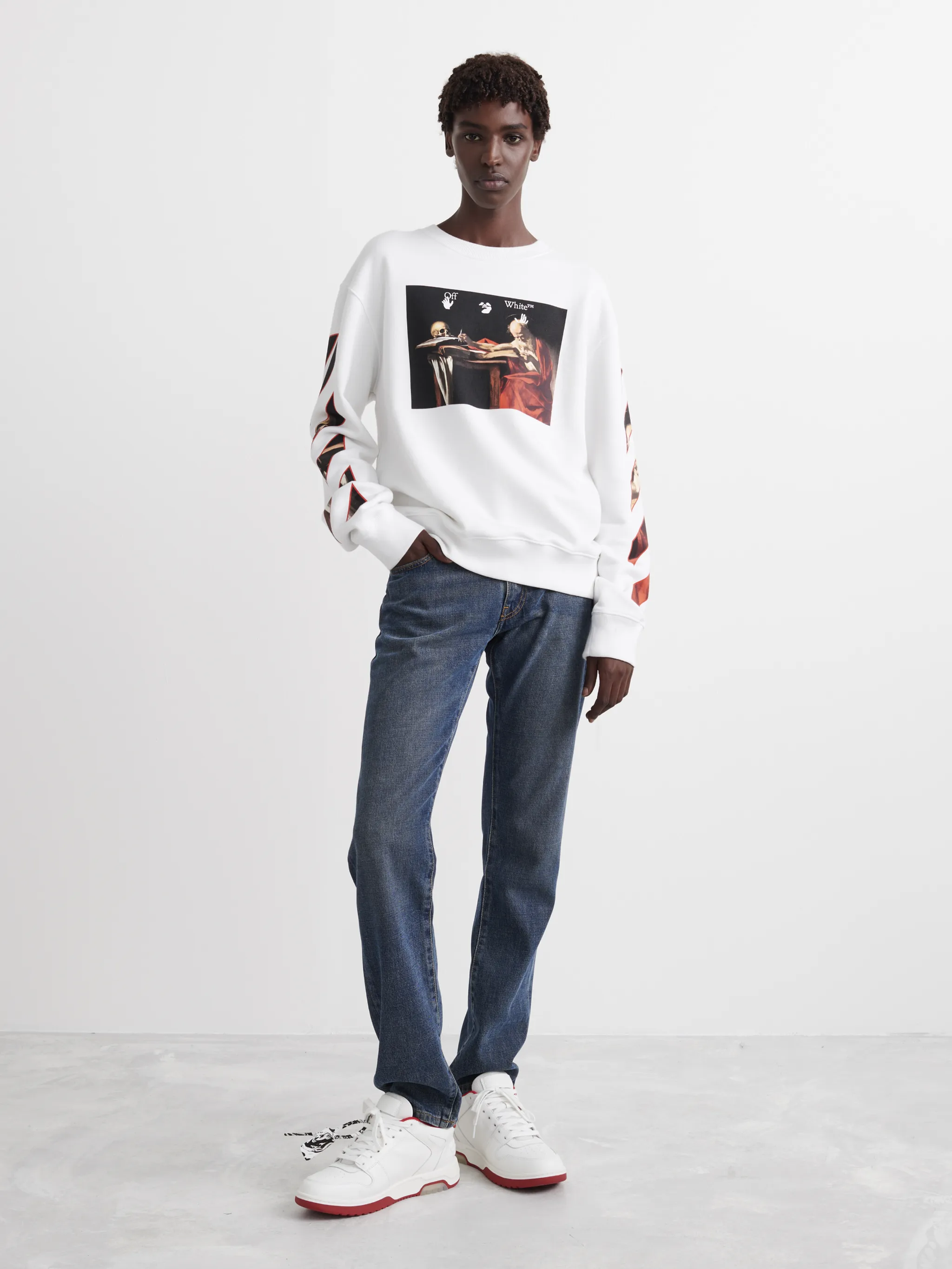 off white caravaggio crewneck
